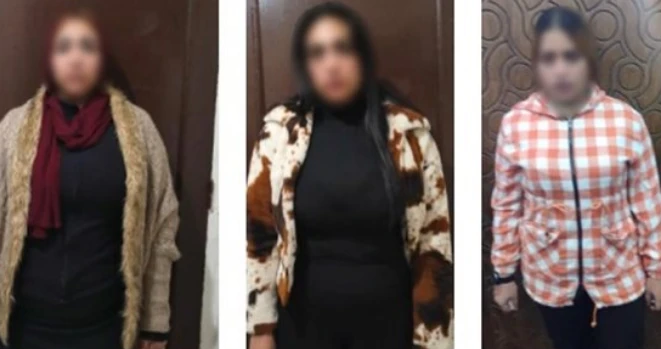 الـ 3 نسوان دول من اسكندرية وشغالين في أعمال الفجور