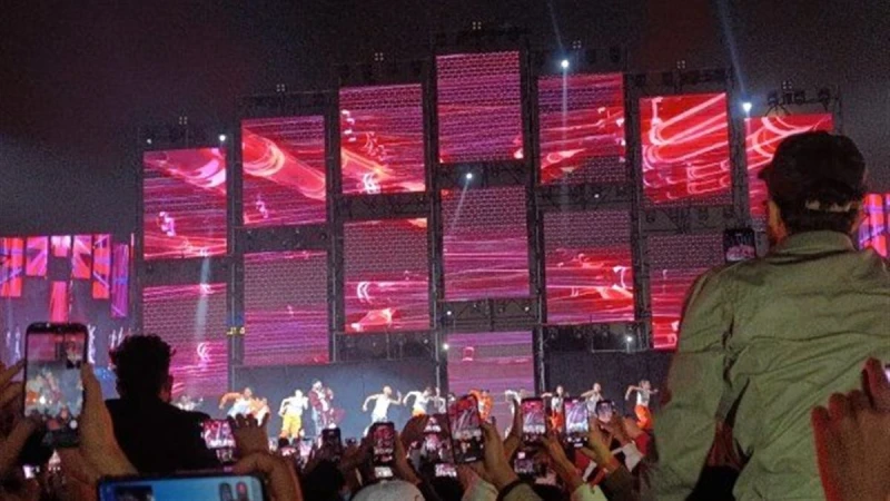 أبرز لقطات حفل محمد رمضان بجولة كأس العالم النسخة الأصلية