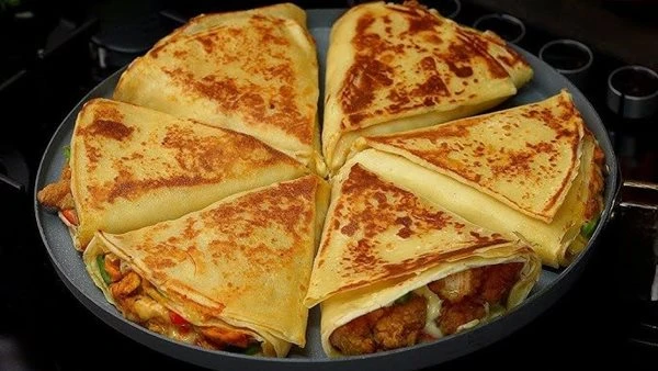 طريقة عمل كريب الشاورما فى خطوات سريعة