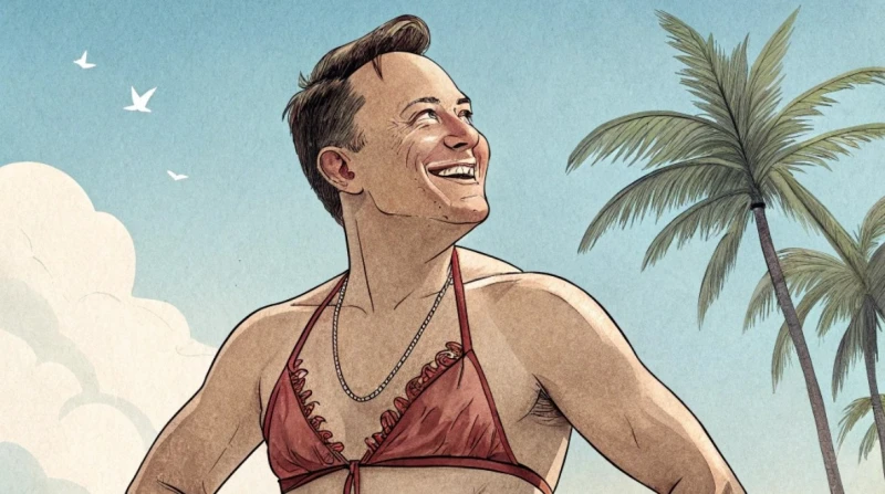 "سقطة جروك"، إيلون ماسك يرتدي "البكيني" بعد فضيحة القاصرين