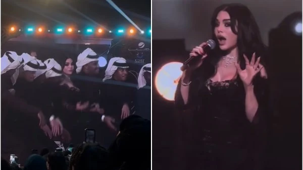 هيفاء وهبي ترقص على الطريقة الخليجية بحفل موسم الرياض