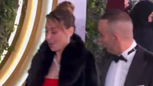 منة شلبى وزوجها يحضران حفل توزيع جوائز joy awards 2026