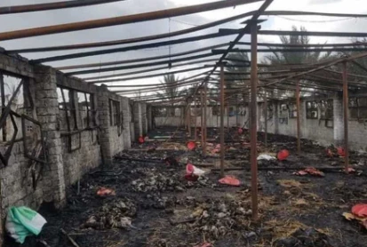 مزرعة فراخ في الفيوم ولعت: ربنا يعوض على صاحبها