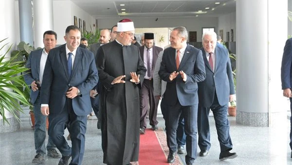 رئيس جامعة دمياط بستقبل مفتي الجمهورية للتعاون بين المؤسسات العلمية والدينية