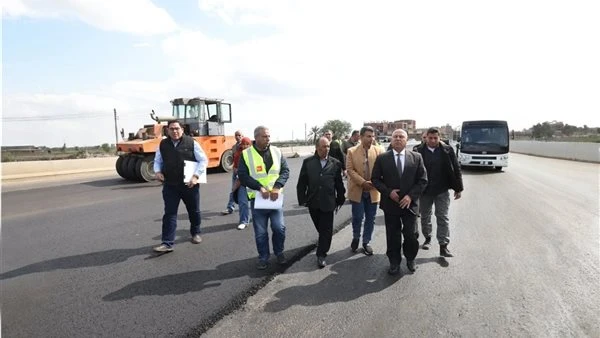 تفقد مشروع إنشاء طريق حر شرق الرياح التوفيقى من بنها حتى المنصورة