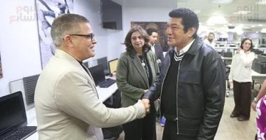 باسم سمرة يزور قبل ندوة تكريمه احتفالا بنجاح مسلسل عين سحرية