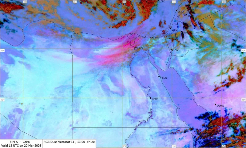 حالة الطقس اليوم السبت ثاني أيام العيد 2026 في مصر: انخفاض درجات الحرارة ونشاط للرياح وأمطار متفرقة