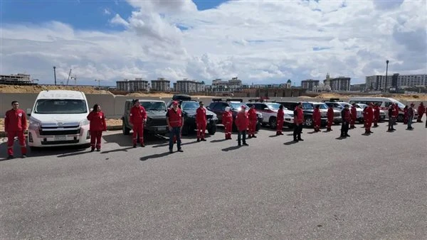 الهلال الأحمر ينتشر بفرق الاستجابة بالمحافظات لمواجهة آثار موجة الطقس السيئ