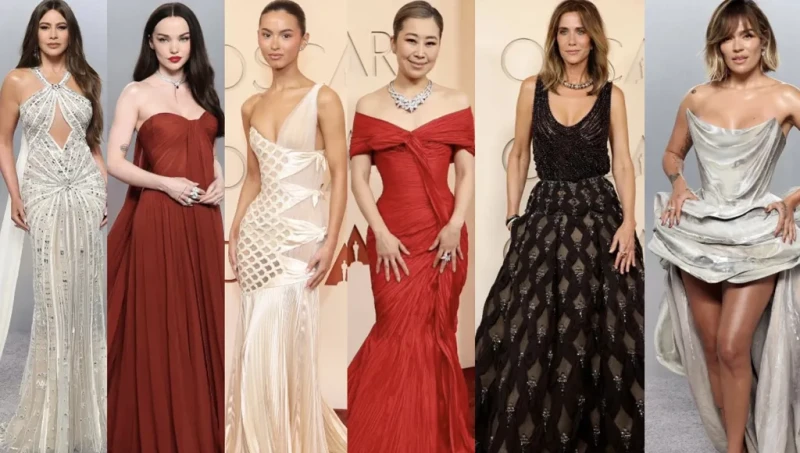 النجمات بتصاميم ترجمت الحرفية اللبنانيّة العربيّة بلغة عالمية في حفل الأوسكار وسهرة فانيتي فير (صور وفيديو)