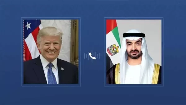 الرئيس الإماراتي يجري اتصالاً هاتفياً مع نظيره الأمريكي