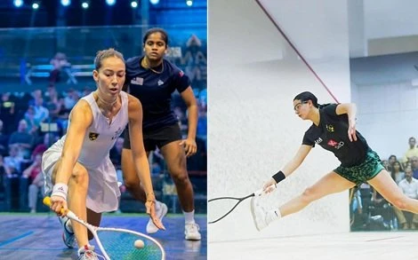 “مومباي” تتكلم مصري. نادين وهنا في نصف نهائي الهند للإسكواش