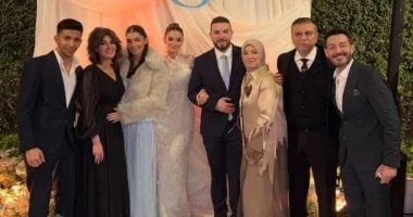 شاهد أول صورة من خطوبة ملك زاهر وشريف الليثى وسط حضور عائلى