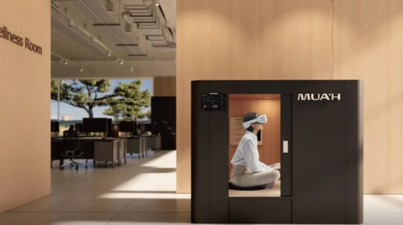 كبسولة مبتكرة بنظارة افتراضية للتخلص من إرهاق العمل