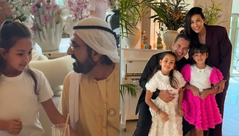 أكثر لقاء عفوي جمع ابنة وسام بريدي بالشيخ محمد بن راشد (فيديو)