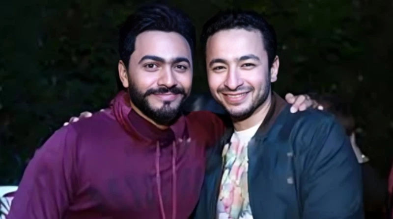 "نسيت أي زعل". تامر حسني يرد على اعتذار حمادة هلال برسالة مؤثرة