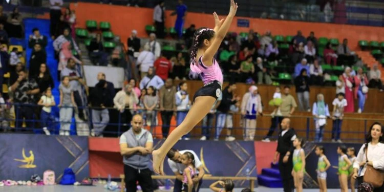 فيروز أحمد حسن تحصد ذهبية وكأس بطولة الجمهورية للجمباز تحت السابعة