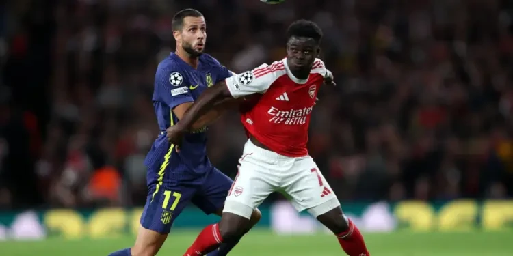 تعادل يقلق الإسبان ويفرح الإنجليز. سيميوني وأرتيتا خرجوا حبايب