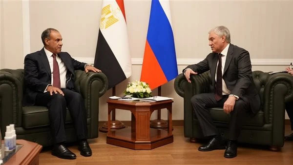 لتعزيز التعاون البرلماني بين البلدين.. وزير الخارجية يلتقي رئيس مجلس الدوما الروسي