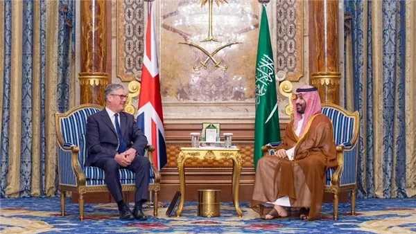 ولي العهد السعودي ورئيس الوزراء البريطاني يبحثان تعزيز الشراكة الاستراتيجية وأمن المنطقة