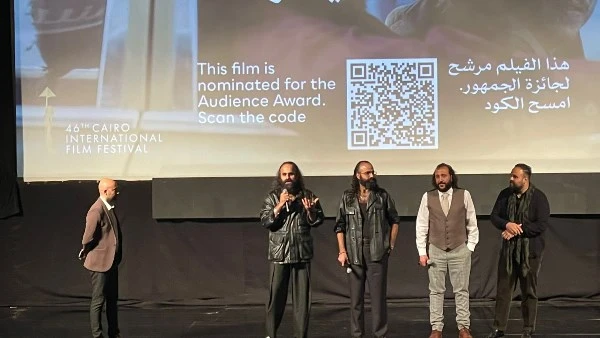 مجد عيد يحضر عرض فيلم “كان ياما كان في غزة” بالقاهرة