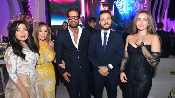 حضور كامل العدد من نجوم الفن والإعلام والسياسة....لقطات من حفل زفاف ابنة محمد السعدي