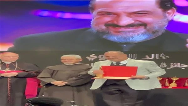 سماح أنور وخالد الصاوي. تكريمات المركز الكاثوليكي المصري للسينما في الدورة الـ 74| صور