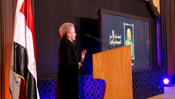 حفل تأبين فهمي عمر.. ميرفت رجب: سناء منصور أفضل مذيعة في العالم