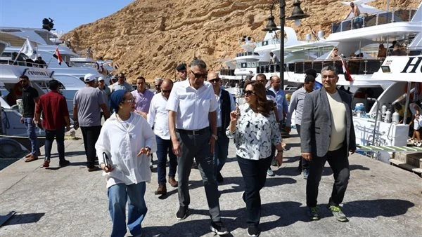 جولة بحرية لوزيرة البيئة ومحافظ جنوب سيناء لدعم السياحة