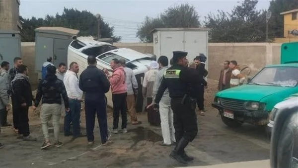 مصرع سائق وإصابة 12 آخرين في حادث الخطاطبة بالمنوفية