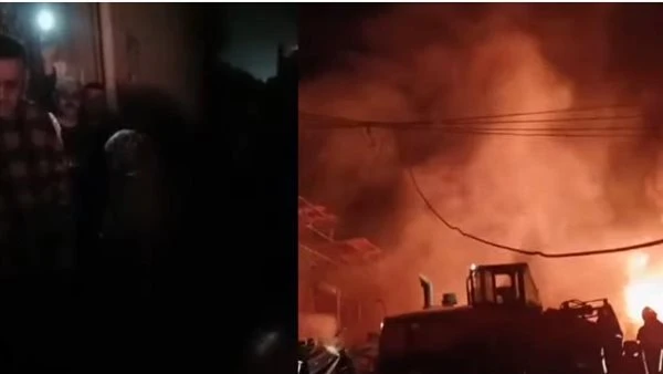 صرف مكافأة لسائقي لودرات شاركا في فتح الطريق لموقع حريق القناطر الخيرية