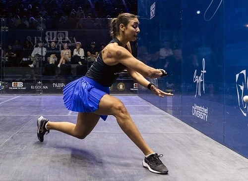 ملحمة عالمية بصبغة مصرية. هانيا الحمامي ملكة الجونة للإسكواش