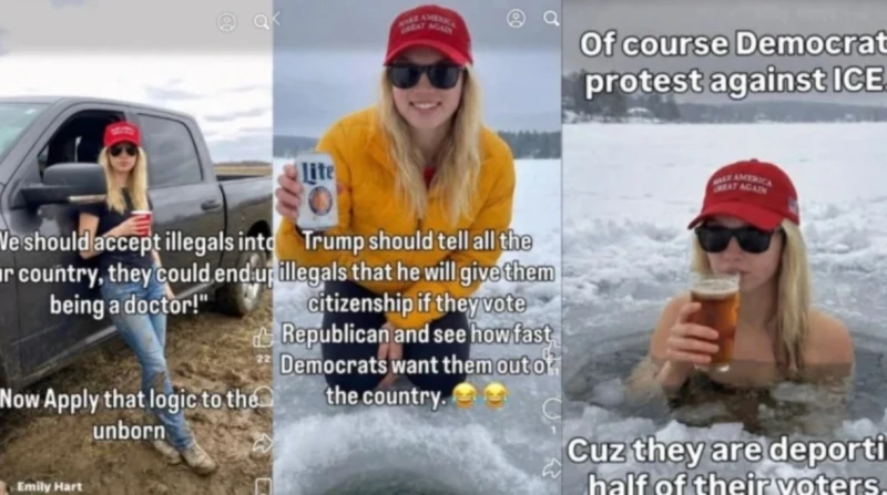 طالب هندي خدع أنصار ترامب وكسب آلاف الدولارات بملامح شقراء