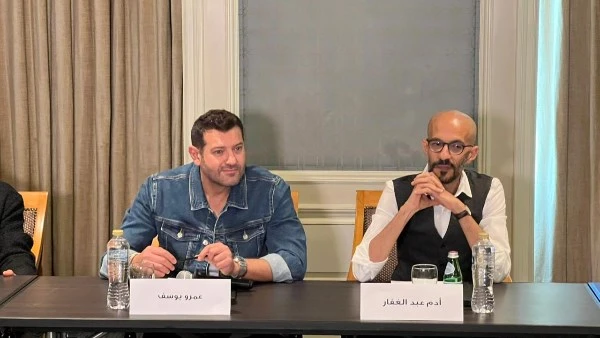 عمرو يوسف يحتفل بالعرض الخاص لمسلسله اادديد الفرنساوي