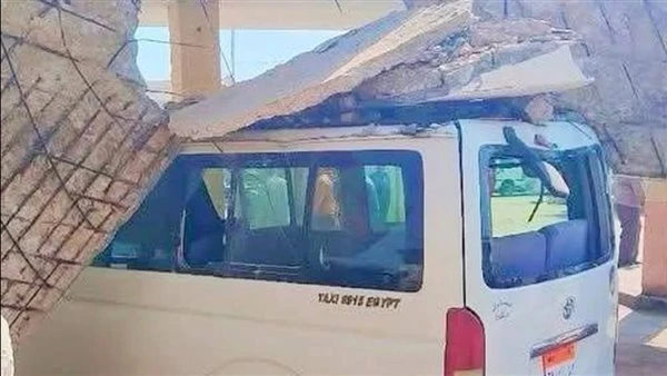 انهيار جزئي بسقف مجمع مواقف السادات بالمنوفية .. دون إصابات