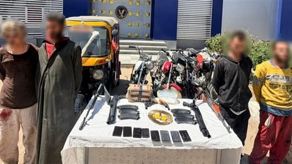 مصرع عنصر إجرامي وضبط تشكيل عصابي للسرقة بالإكراه وتجارة المخدرات بسوهاج