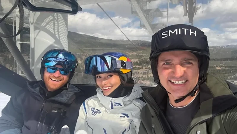 الأمير هاري وعائلته في عطلة ثلجية مع جاستن ترودو وكاتي بيري