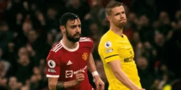 برونو فيرنانديز لاعب الشهر فى الدوري الإنجليزي