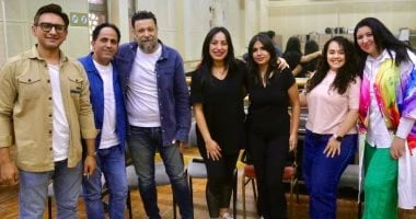 لقطات من بروفة فرقة الموسيقى العربية قبل حفل الغد بالإسكندرية