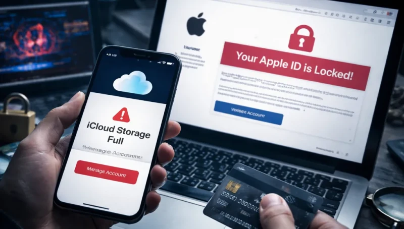 خدعة "امتلاء آيكلاود": كيف يستدرج المحتالون مستخدمي "آيكلاود" باسم "أبل"