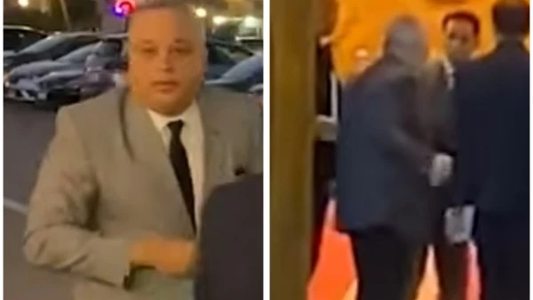 بحضور بدء عزاء والد دينا رامز بمسجد الشرطة