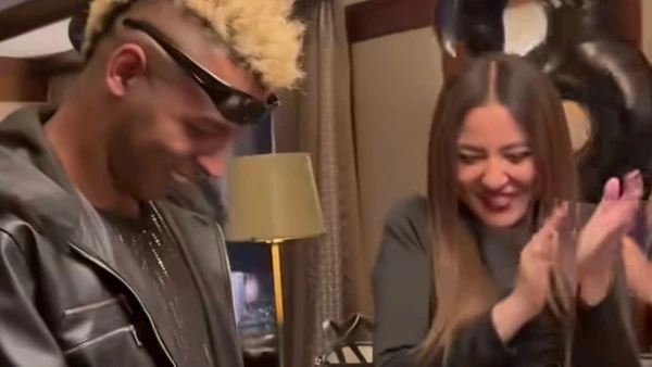 مي كساب تحتفل بعيد ميلاد أوكا الـ35 وسط الأهل والأصدقاء