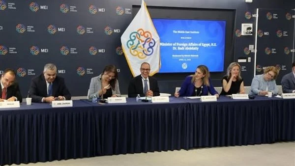 وزير الخارجية يشارك في مائدة مستديرة بـ"معهد الشرق الأوسط" بواشنطن